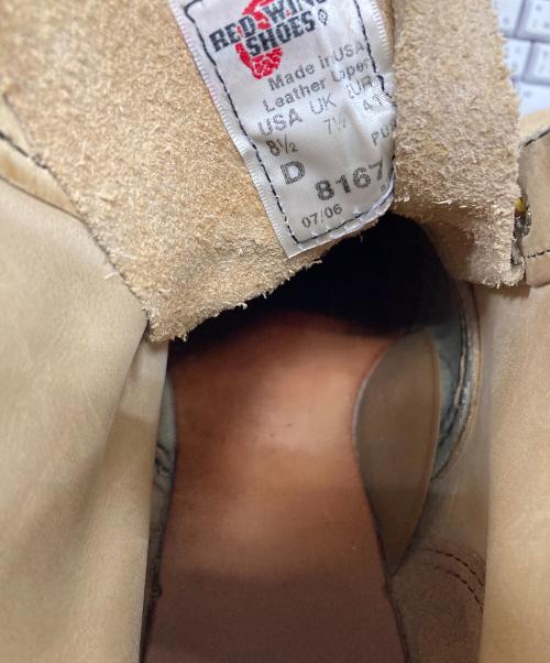 RED WING（レッドウィング）RED WING (レッドウィング) 6インチ クラシックラウンドブーツ ベージュ サイズ:USA 8 1/2の古着・服飾アイテム