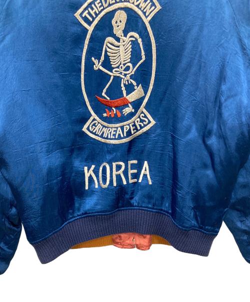 WAREHOUSE（ウエアハウス）WAREHOUSE (ウエアハウス) スカジャン 刺繍 ブルー×レッド サイズ:38の古着・服飾アイテム