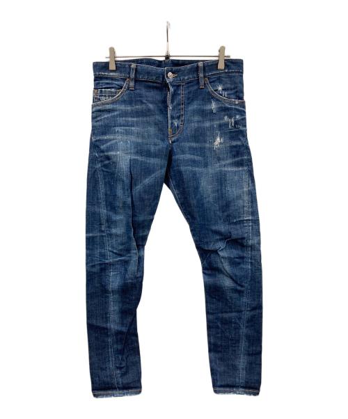 DSQUARED2（ディースクエアード）DSQUARED2 (ディースクエアード) スキニーデニムパンツ インディゴ サイズ:46の古着・服飾アイテム