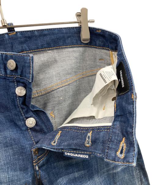 DSQUARED2（ディースクエアード）DSQUARED2 (ディースクエアード) スキニーデニムパンツ インディゴ サイズ:46の古着・服飾アイテム