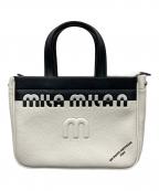 MILAMILAN by mila schonミラミラン バイ ミラ シェーン）の古着「トートバッグ」｜ホワイト×ブラック