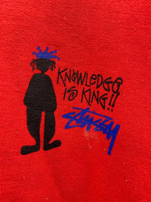 stussy（ステューシー）stussy (ステューシー) スウェット レッド サイズ:Lの古着・服飾アイテム