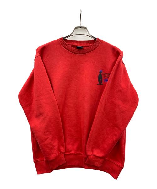 stussy（ステューシー）stussy (ステューシー) スウェット レッド サイズ:Lの古着・服飾アイテム