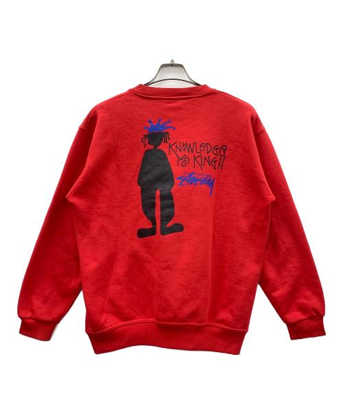 stussy（ステューシー）stussy (ステューシー) スウェット レッド サイズ:Lの古着・服飾アイテム