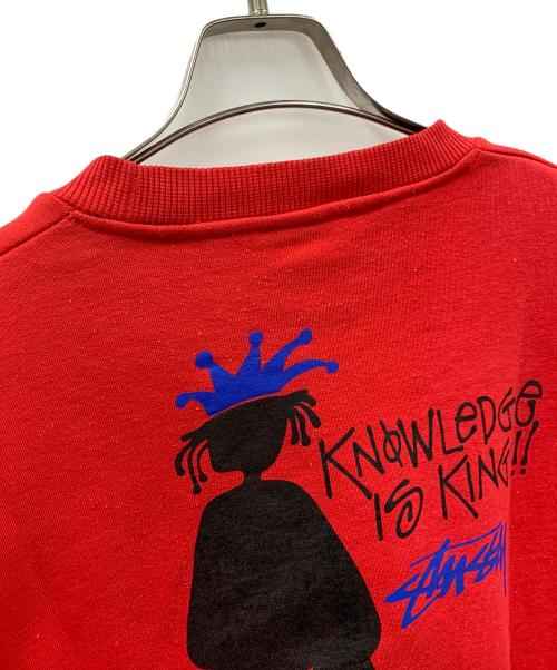 stussy（ステューシー）stussy (ステューシー) スウェット レッド サイズ:Lの古着・服飾アイテム