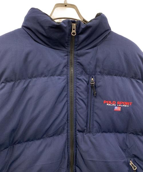 POLO SPORT（ポロスポーツ）POLO SPORT (ポロスポーツ) ダウンジャケット ブルー サイズ:LLの古着・服飾アイテム