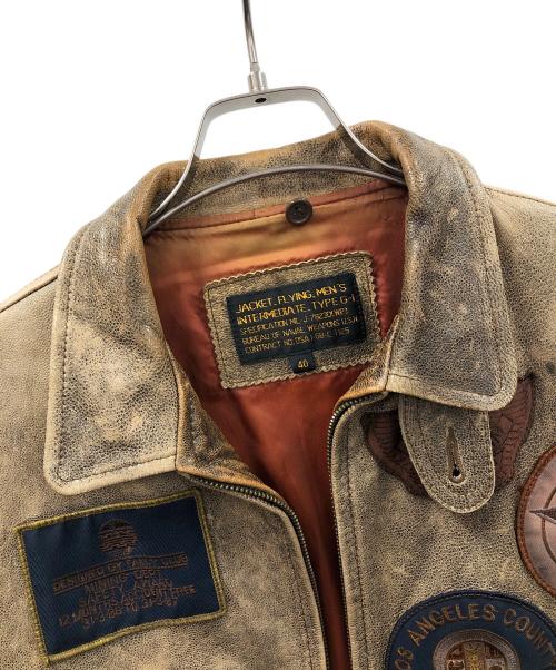 JACKET（ジャケット）JACKET (ジャケット) G-1フライトジャケット ブラウン サイズ:40の古着・服飾アイテム