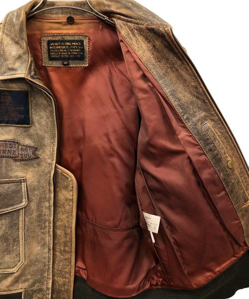 JACKET（ジャケット）JACKET (ジャケット) G-1フライトジャケット ブラウン サイズ:40の古着・服飾アイテム