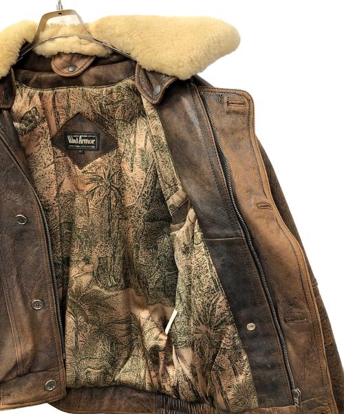 Wind Armor（ウィンドアーマー）Wind Armor (ウィンドアーマー) フライトジャケット ブラウン サイズ:Lの古着・服飾アイテム