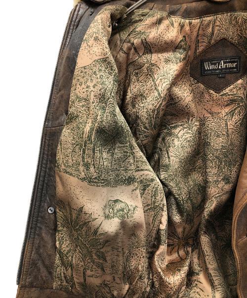 Wind Armor（ウィンドアーマー）Wind Armor (ウィンドアーマー) フライトジャケット ブラウン サイズ:Lの古着・服飾アイテム