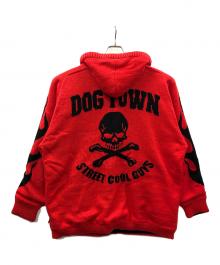 DOG TOWN（ドッグ タウン）の古着「ニットジャケット」｜レッド