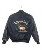 Hollowayホロウェイ）の古着「スタジャン」｜ネイビー