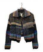 FUGA FUGAフーガフーガ）の古着「ニットカーディガン」｜ブラック系