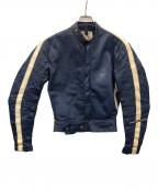 Lewis Leathersルイスレザース）の古着「レザーライダースジャケット」｜ブルー