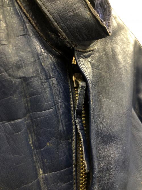 Lewis Leathers（ルイスレザース）Lewis Leathers (ルイスレザース) レザーライダースジャケット ブルー サイズ:実寸サイズにてご確認下さい。の古着・服飾アイテム