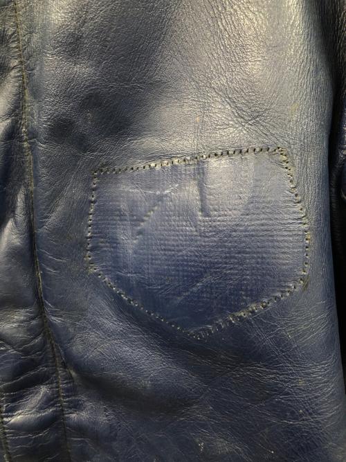 Lewis Leathers（ルイスレザース）Lewis Leathers (ルイスレザース) レザーライダースジャケット ブルー サイズ:実寸サイズにてご確認下さい。の古着・服飾アイテム
