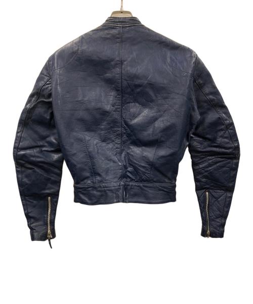 Lewis Leathers（ルイスレザース）Lewis Leathers (ルイスレザース) レザーライダースジャケット ブルー サイズ:実寸サイズにてご確認下さい。の古着・服飾アイテム