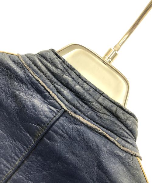 Lewis Leathers（ルイスレザース）Lewis Leathers (ルイスレザース) レザーライダースジャケット ブルー サイズ:実寸サイズにてご確認下さい。の古着・服飾アイテム
