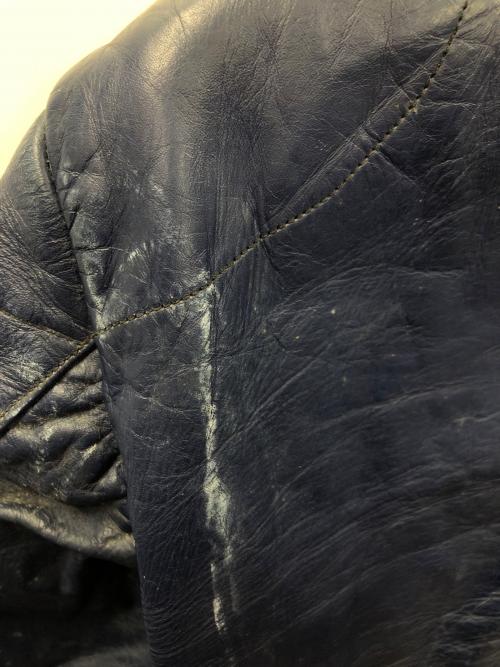 Lewis Leathers（ルイスレザース）Lewis Leathers (ルイスレザース) レザーライダースジャケット ブルー サイズ:実寸サイズにてご確認下さい。の古着・服飾アイテム