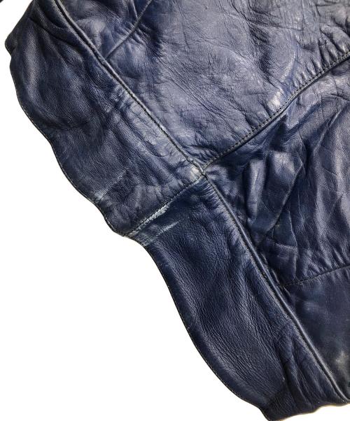 Lewis Leathers（ルイスレザース）Lewis Leathers (ルイスレザース) レザーライダースジャケット ブルー サイズ:実寸サイズにてご確認下さい。の古着・服飾アイテム