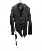 Obeliskオベリスク）の古着「レザージャケット」｜ブラック