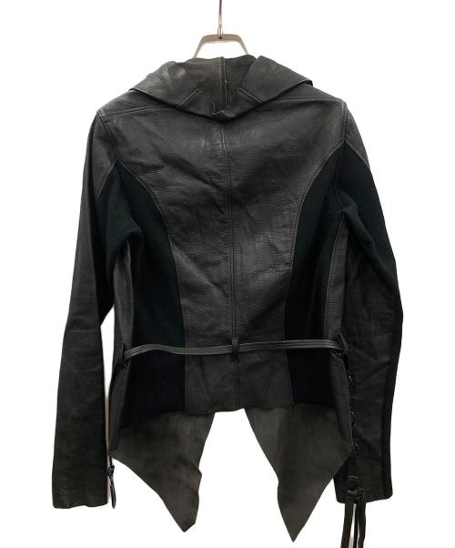 Obelisk（オベリスク）Obelisk (オベリスク) レザージャケット ブラック サイズ:XSの古着・服飾アイテム