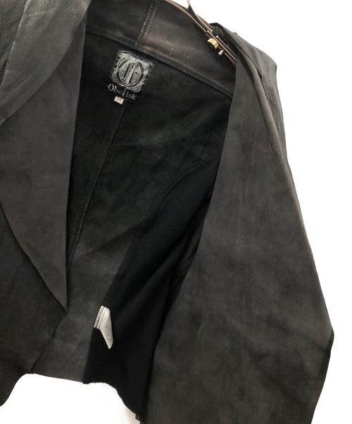 Obelisk（オベリスク）Obelisk (オベリスク) レザージャケット ブラック サイズ:XSの古着・服飾アイテム