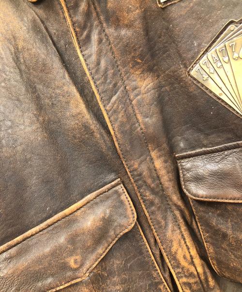 AVIREX（アヴィレックス）AVIREX (アヴィレックス) A-2 フライトジャケット ブラウン サイズ:Sの古着・服飾アイテム