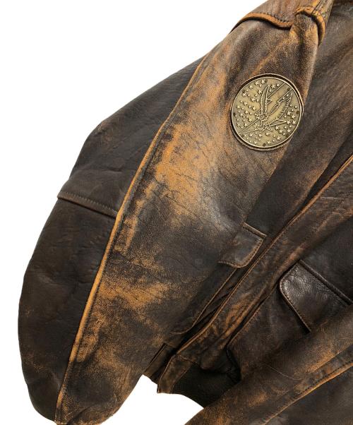 AVIREX（アヴィレックス）AVIREX (アヴィレックス) A-2 フライトジャケット ブラウン サイズ:Sの古着・服飾アイテム