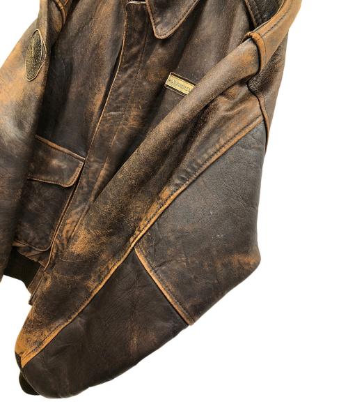 AVIREX（アヴィレックス）AVIREX (アヴィレックス) A-2 フライトジャケット ブラウン サイズ:Sの古着・服飾アイテム