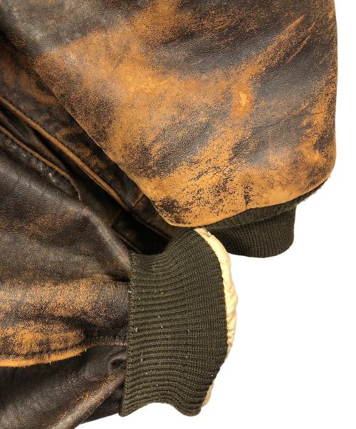 AVIREX（アヴィレックス）AVIREX (アヴィレックス) A-2 フライトジャケット ブラウン サイズ:Sの古着・服飾アイテム