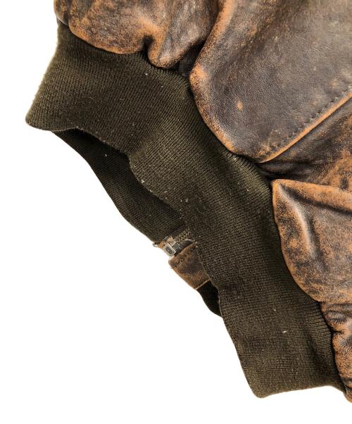 AVIREX（アヴィレックス）AVIREX (アヴィレックス) A-2 フライトジャケット ブラウン サイズ:Sの古着・服飾アイテム