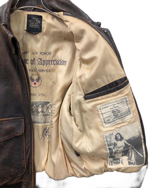 AVIREX（アヴィレックス）AVIREX (アヴィレックス) A-2 フライトジャケット ブラウン サイズ:Sの古着・服飾アイテム