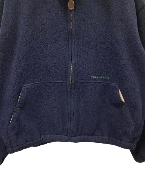POLO SPORT（ポロスポーツ）POLO SPORT (ポロスポーツ) フリースジャケット 刺繍 ネイビー サイズ:Lの古着・服飾アイテム