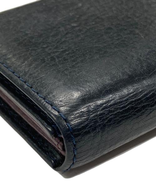 M+（エムピウ）M+ (エムピウ) 2つ折り財布 ブラック サイズ:実寸サイズにてご確認ください。の古着・服飾アイテム