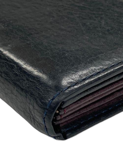 M+（エムピウ）M+ (エムピウ) 2つ折り財布 ブラック サイズ:実寸サイズにてご確認ください。の古着・服飾アイテム