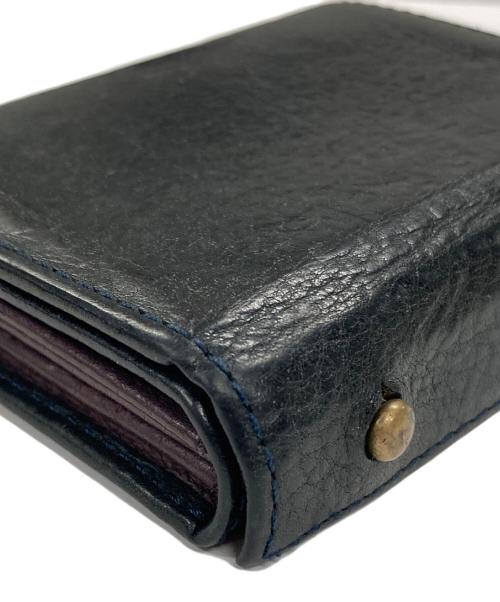 M+（エムピウ）M+ (エムピウ) 2つ折り財布 ブラック サイズ:実寸サイズにてご確認ください。の古着・服飾アイテム