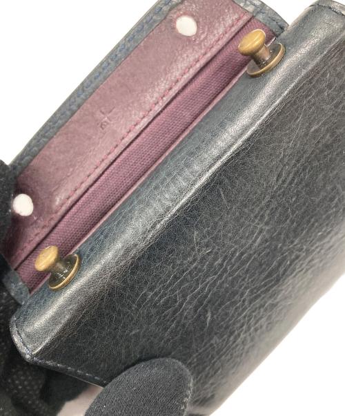 M+（エムピウ）M+ (エムピウ) 2つ折り財布 ブラック サイズ:実寸サイズにてご確認ください。の古着・服飾アイテム