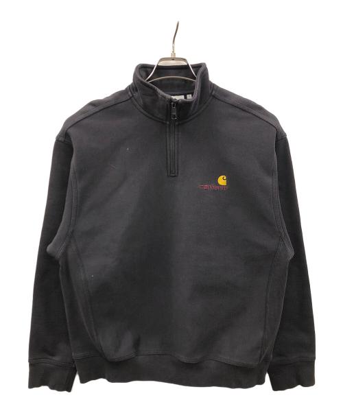 CarHartt（カーハート）CarHartt (カーハート) ハーフジップスウェット ブラック サイズ:Mの古着・服飾アイテム