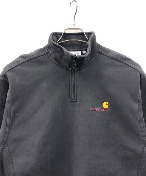 CarHartt（カーハート）CarHartt (カーハート) ハーフジップスウェット ブラック サイズ:Mの古着・服飾アイテム