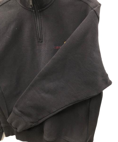 CarHartt（カーハート）CarHartt (カーハート) ハーフジップスウェット ブラック サイズ:Mの古着・服飾アイテム