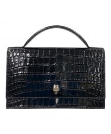 ALEXANDER McQUEEN（アレキサンダーマックイーン）の古着「ハンドバッグ スカル」｜ブラック