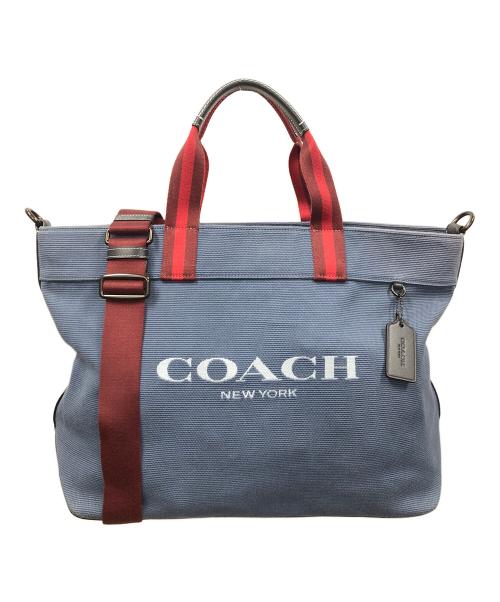 COACH（コーチ）COACH (コーチ) 2WAYバッグ ショルダーバッグ トートバッグ Canvas Tote Bag 38（キャンバス トート バッグ 38） ブルー サイズ:実寸サイズにてご確認下さい。の古着・服飾アイテム