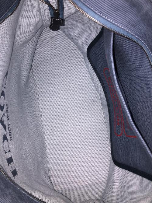 COACH（コーチ）COACH (コーチ) 2WAYバッグ ショルダーバッグ トートバッグ Canvas Tote Bag 38（キャンバス トート バッグ 38） ブルー サイズ:実寸サイズにてご確認下さい。の古着・服飾アイテム