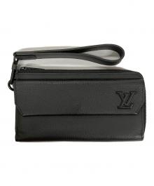 LOUIS VUITTON（ルイ ヴィトン）の古着「長財布 アエログラム」｜ブラック