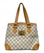 LOUIS VUITTONルイ ヴィトン）の古着「ハンドバッグ ダミエ・アズール ハムステッドPM」｜ホワイト×グレー