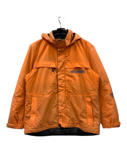 HARLEY-DAVIDSON（ハーレーダビッドソン）HARLEY-DAVIDSON (ハーレーダビッドソン) ナイロンジャケット オレンジ サイズ:Mの古着・服飾アイテム