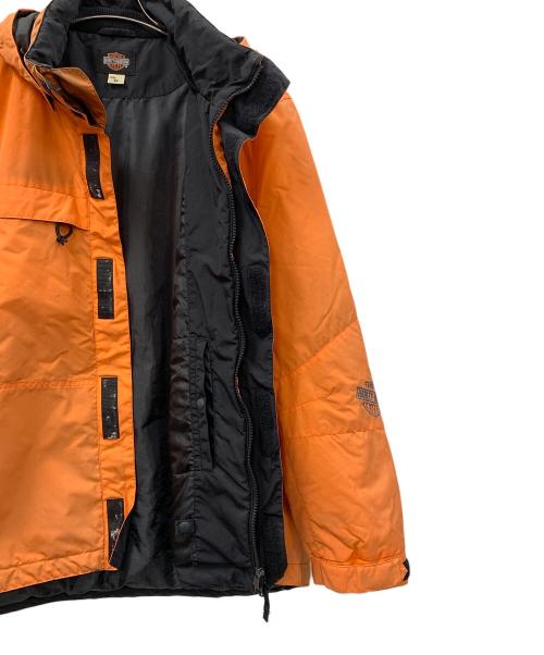 HARLEY-DAVIDSON（ハーレーダビッドソン）HARLEY-DAVIDSON (ハーレーダビッドソン) ナイロンジャケット オレンジ サイズ:Mの古着・服飾アイテム