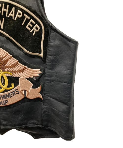 VANSON（バンソン）VANSON (バンソン) レザーベスト ブラック サイズ:38の古着・服飾アイテム