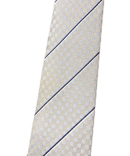 LOUIS VUITTON（ルイ ヴィトン）LOUIS VUITTON (ルイ ヴィトン) クラヴァット エク ネクタイ スカイブルー×グレー サイズ:実寸サイズにてご確認ください。の古着・服飾アイテム
